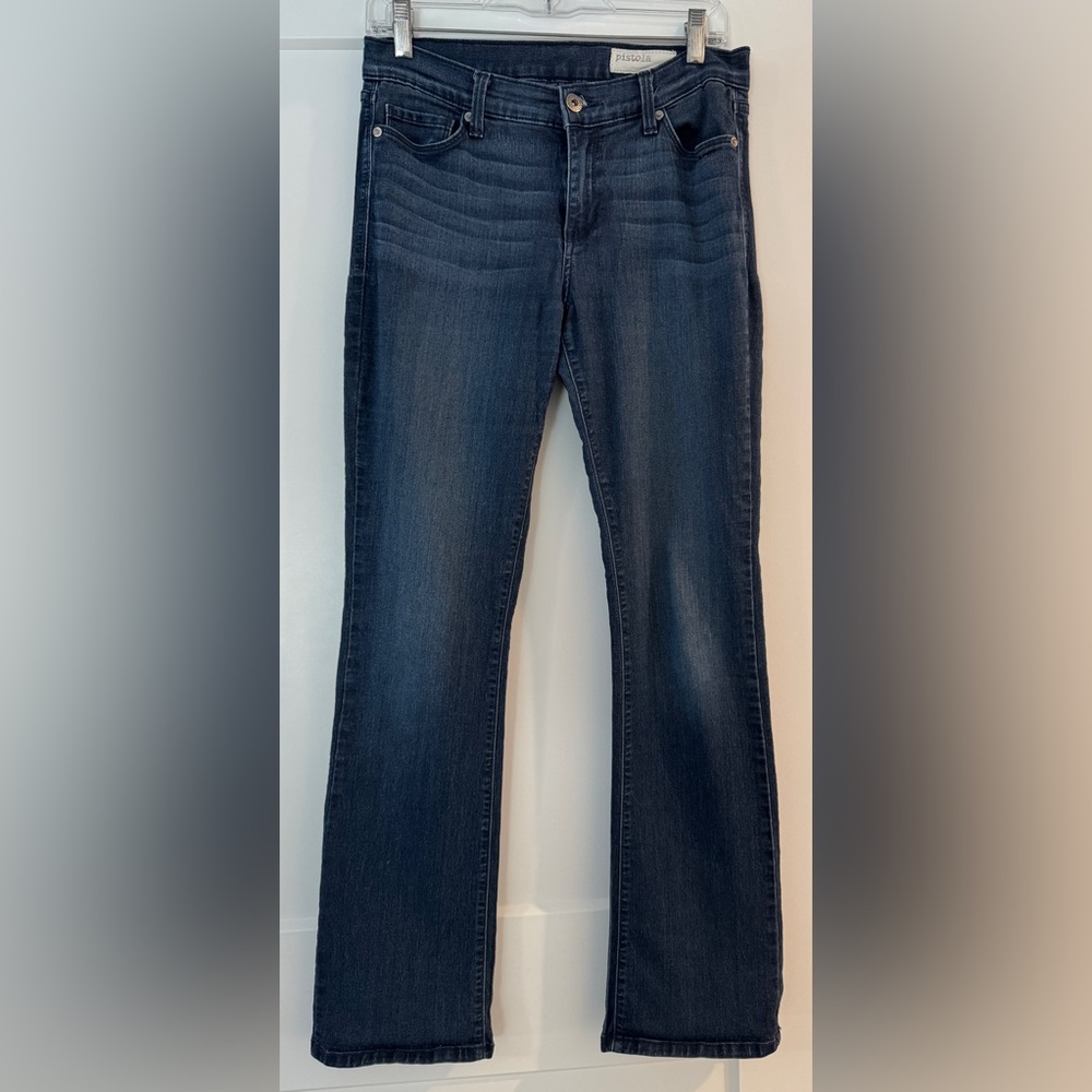 pistola Dark Blue Bootcut Stretch Jeans
